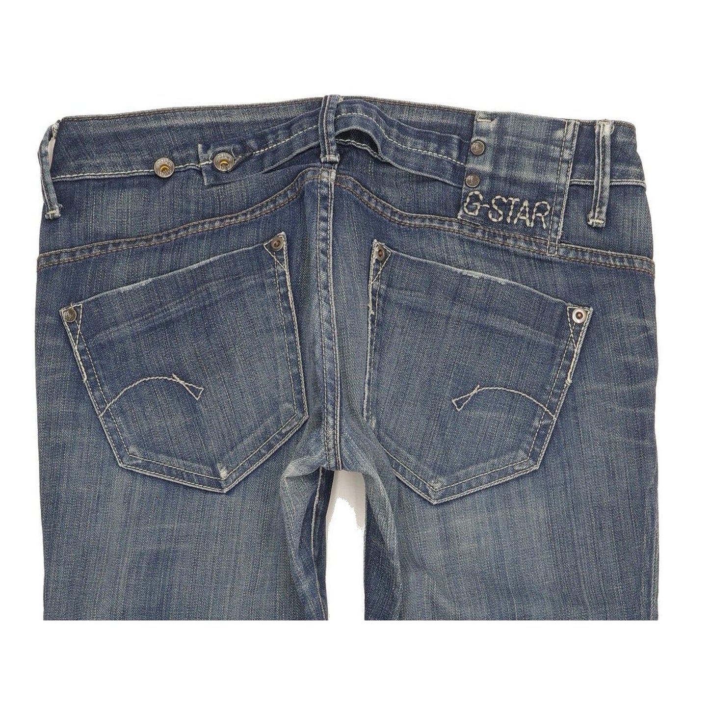 G-Star Midge Women Blue Straight Slim Stretch Jeans W30 L32
