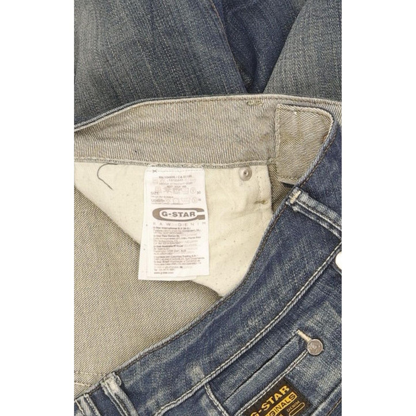 G-Star Midge Women Blue Straight Slim Stretch Jeans W30 L32