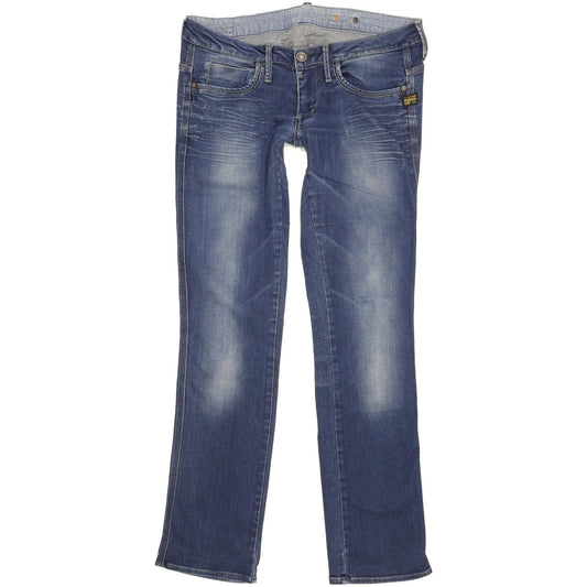G-Star Midge Dover Women Blue Straight Slim Stretch Jeans W30 L32