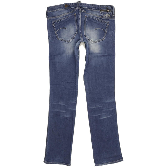 G-Star Midge Dover Women Blue Straight Slim Stretch Jeans W30 L32
