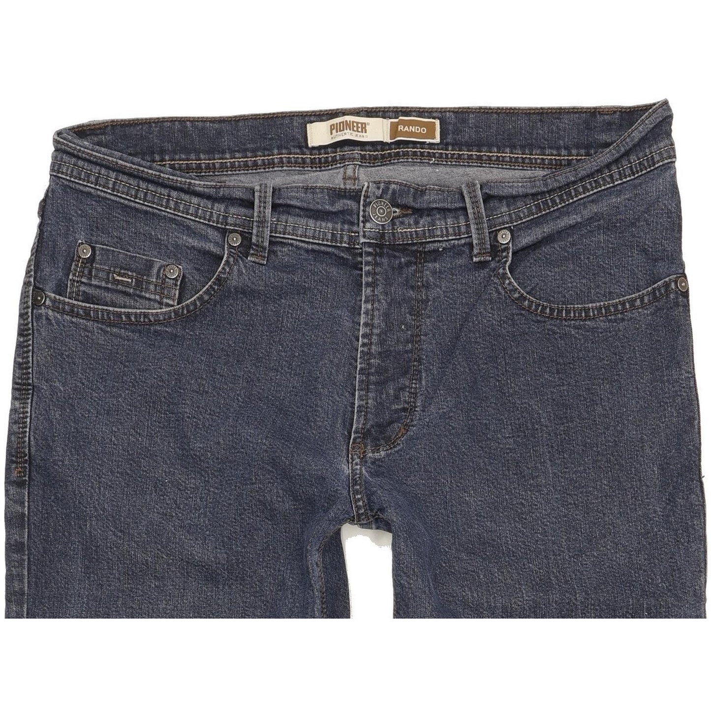 Pioneer Rando Men Blue Straight Regular Stretch Jeans W34 L30