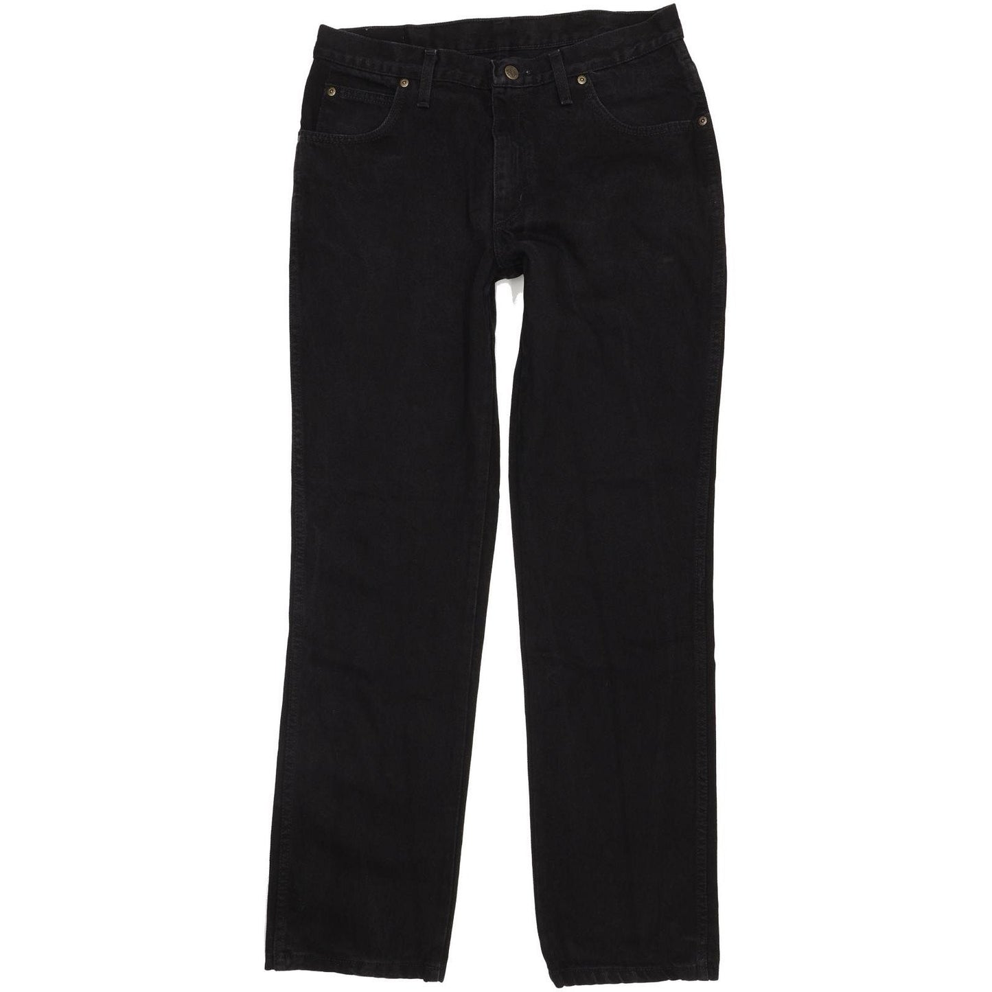 Wrangler Men Black Straight Regular Jeans W34 L34