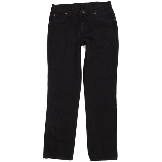 Wrangler Men Black Straight Regular Jeans W34 L34