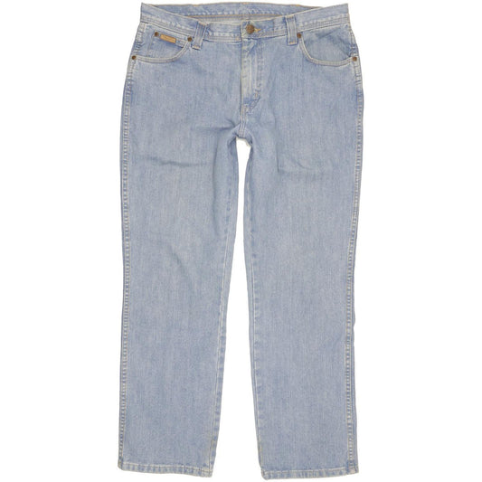 Wrangler Texas Men Blue Straight Regular Jeans W36 L30