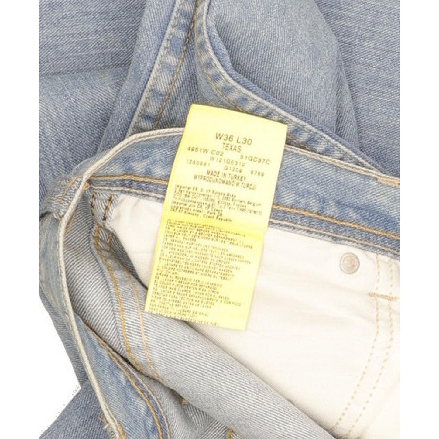 Wrangler Texas Men Blue Straight Regular Jeans W36 L30