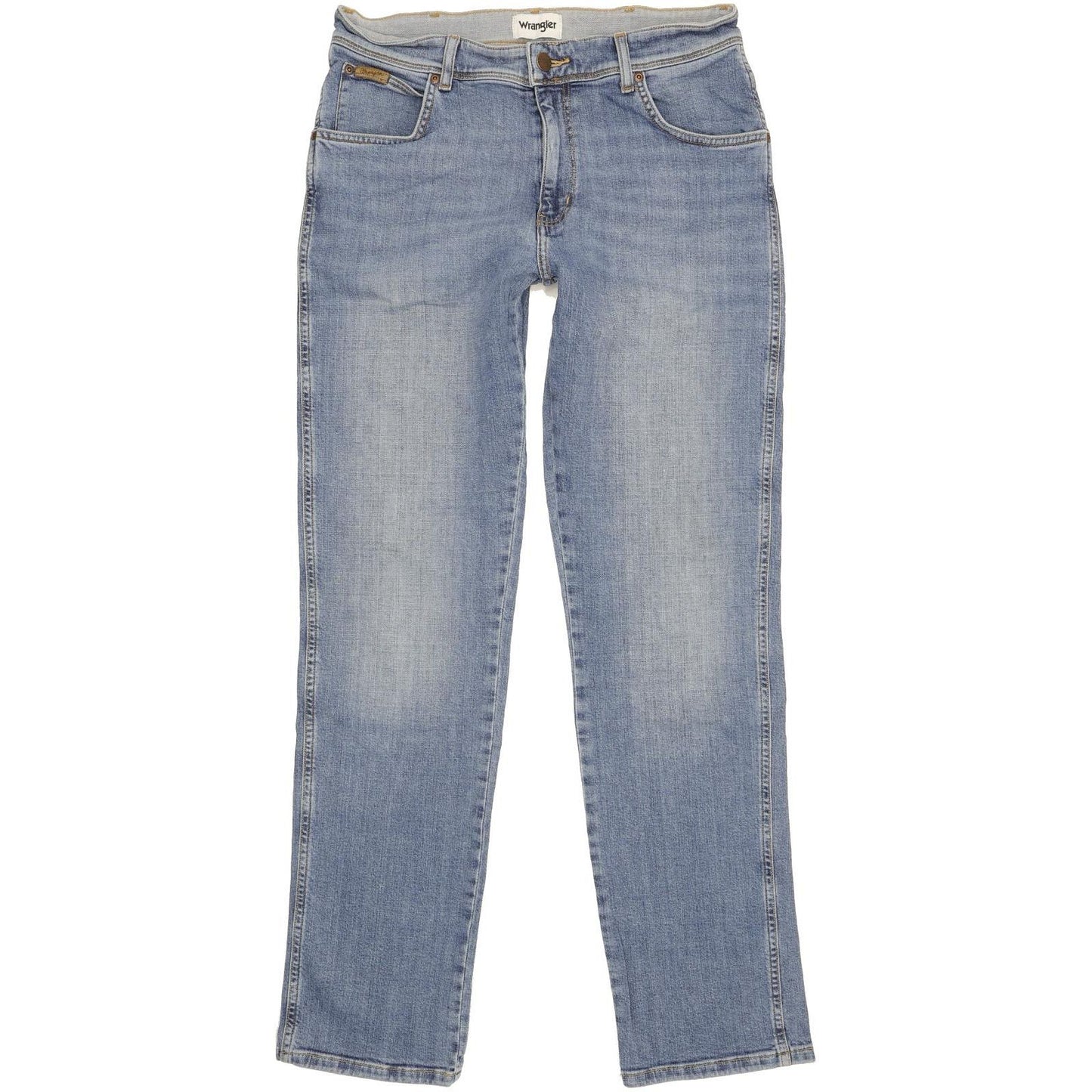 Wrangler Texas Men Blue Straight Regular Stretch Jeans W33 L33