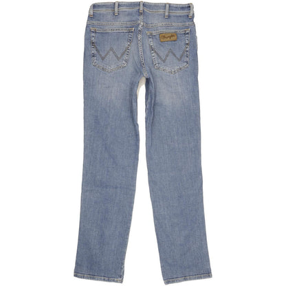 Wrangler Texas Men Blue Straight Regular Stretch Jeans W33 L33