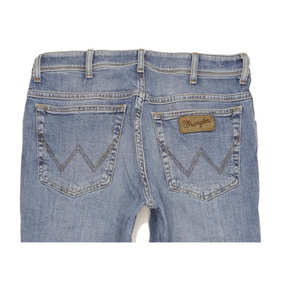 Wrangler Texas Men Blue Straight Regular Stretch Jeans W33 L33