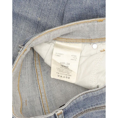 Wrangler Texas Men Blue Straight Regular Stretch Jeans W33 L33