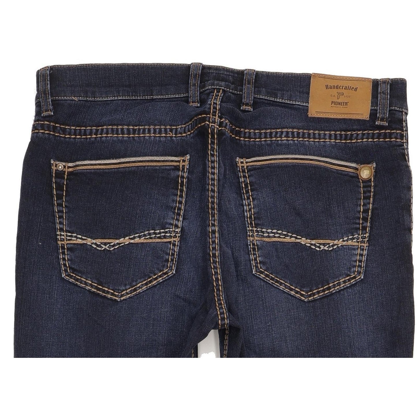 Pioneer Rando Men Blue Straight Regular Stretch Jeans W36 L33
