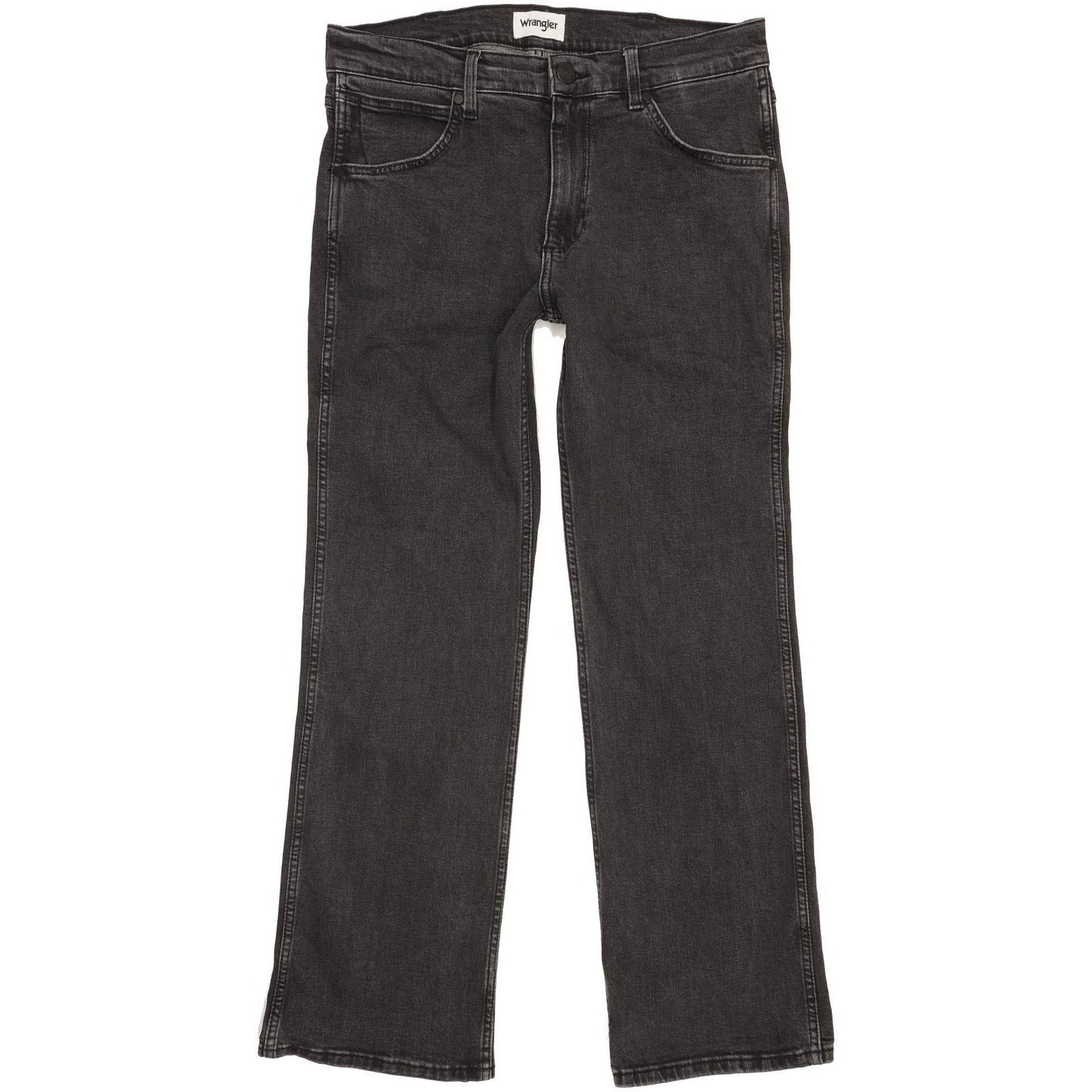 Wrangler Men Black Straight Regular Stretch Jeans W32 L29