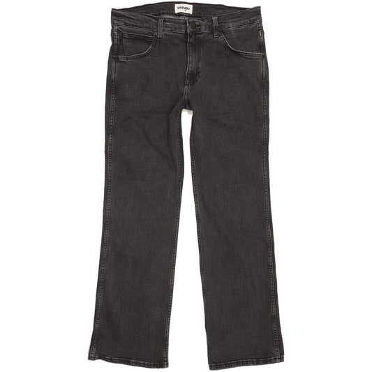 Wrangler Men Black Straight Regular Stretch Jeans W32 L29