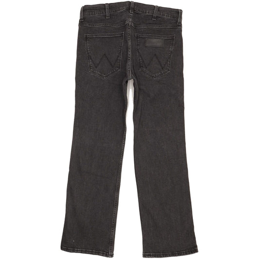 Wrangler Men Black Straight Regular Stretch Jeans W32 L29