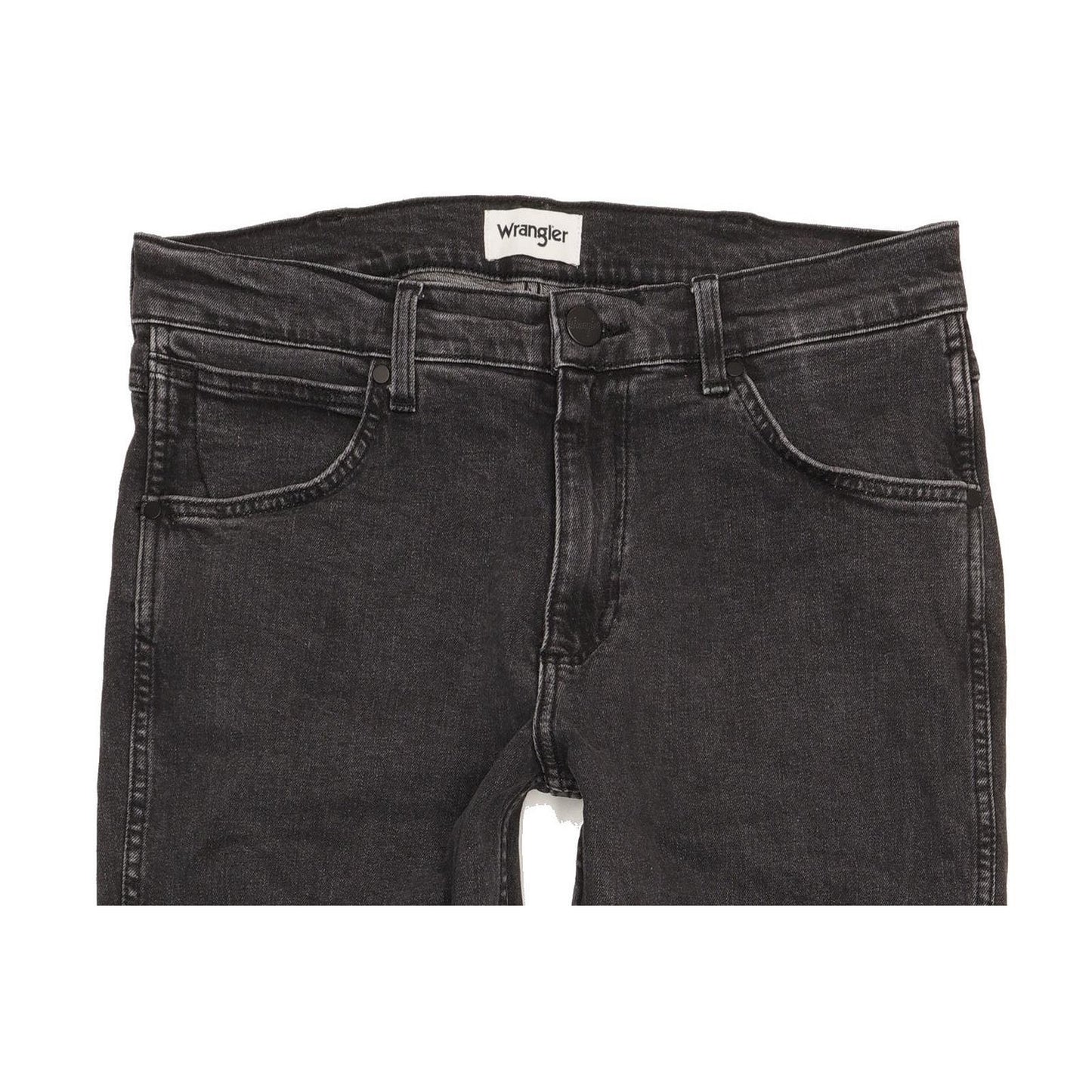 Wrangler Men Black Straight Regular Stretch Jeans W32 L29
