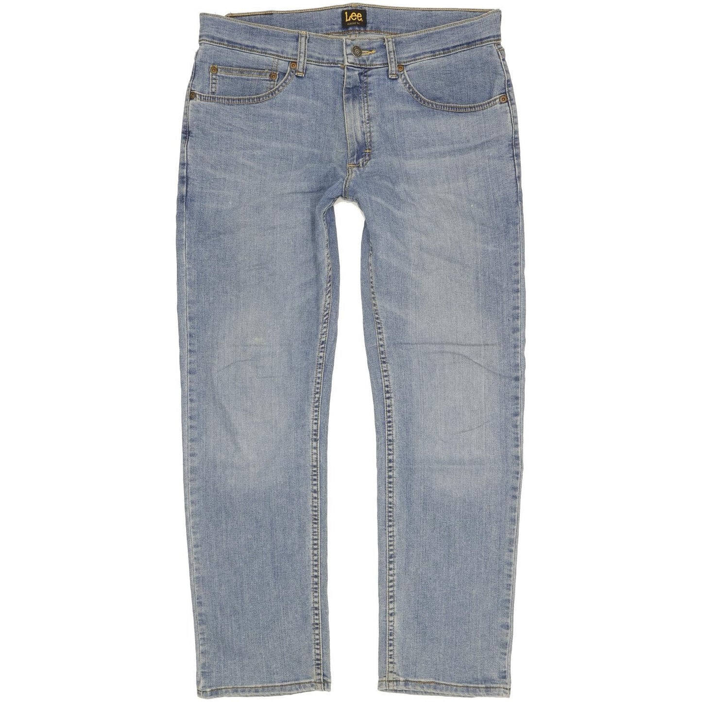 Lee Men Blue Straight Regular Stretch Jeans W32 L29