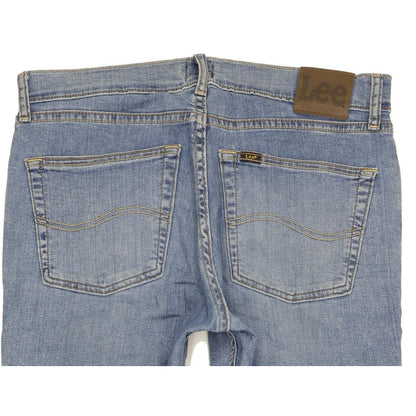 Lee Men Blue Straight Regular Stretch Jeans W32 L29