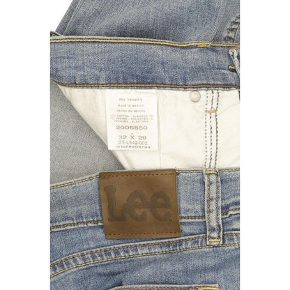 Lee Men Blue Straight Regular Stretch Jeans W32 L29