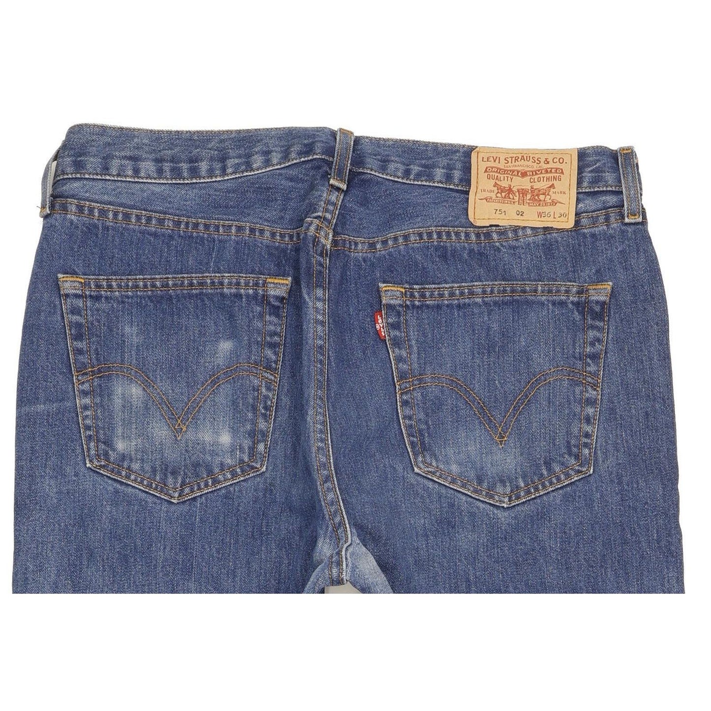 Levi's 751 Men Blue Straight Regular Jeans W36 L30