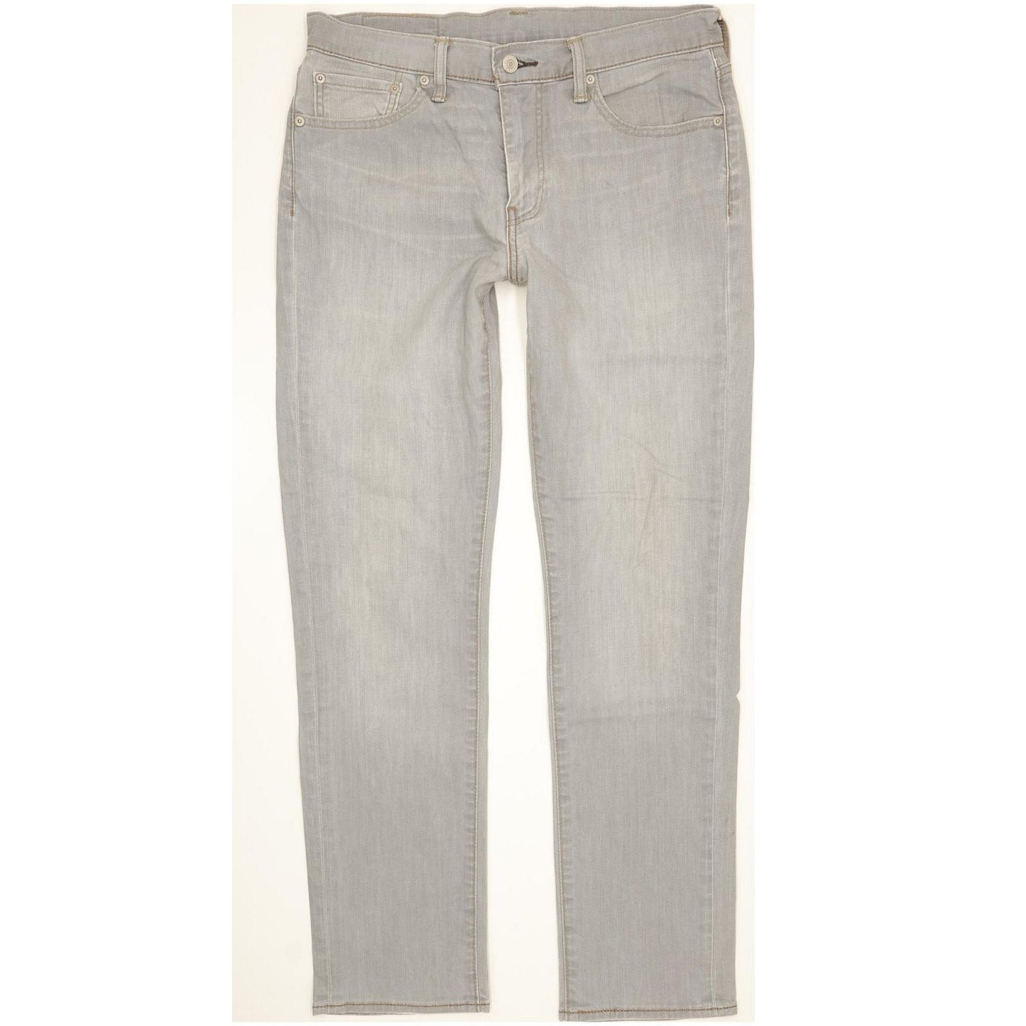 Levi's 511 Men Grey Straight Slim Stretch Jeans W33 L31