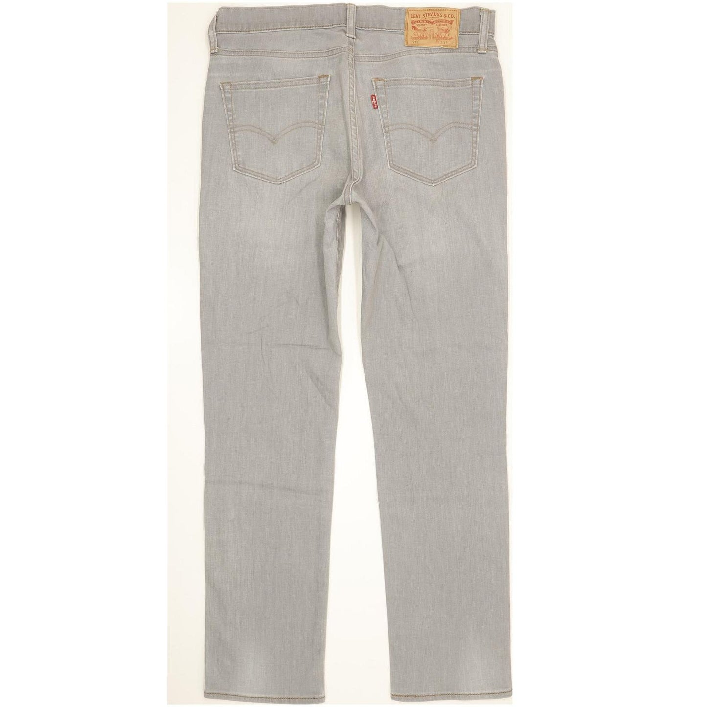Levi's 511 Men Grey Straight Slim Stretch Jeans W33 L31