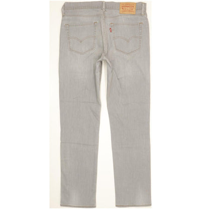 Levi's 511 Men Grey Straight Slim Stretch Jeans W33 L31