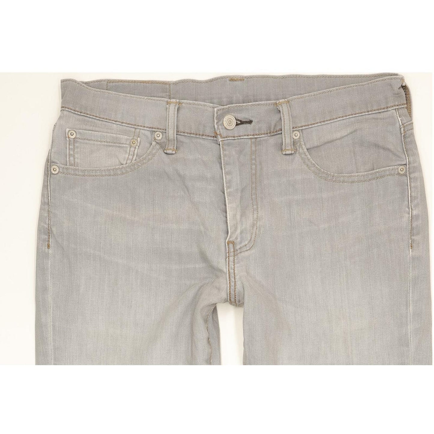 Levi's 511 Men Grey Straight Slim Stretch Jeans W33 L31