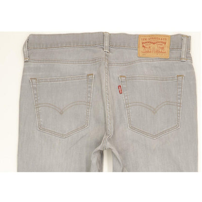 Levi's 511 Men Grey Straight Slim Stretch Jeans W33 L31