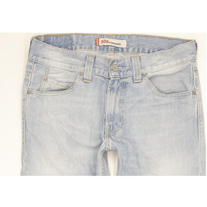 Levi's 506 Men Blue Straight Regular Stretch Jeans W32 L29