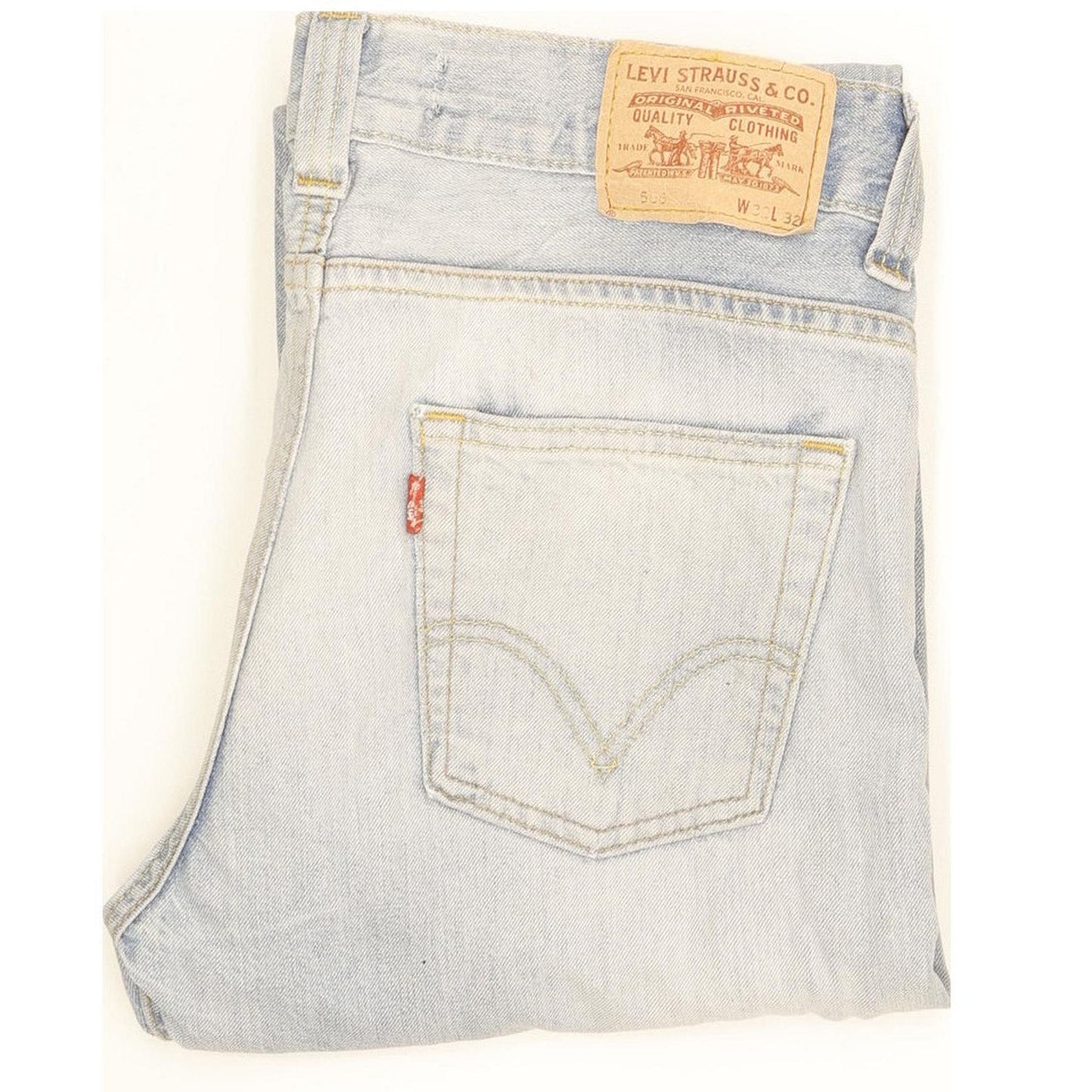 Levi's 506 Men Blue Straight Regular Stretch Jeans W32 L29