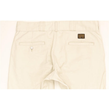 G-Star Deckpant Men Beige Straight Regular Trousers W32 L33