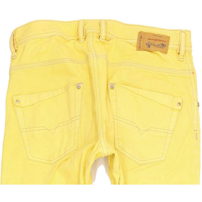 Diesel Krooley Kids Yellow Tapered Slim Stretch Jeans High Waisted W30 L33