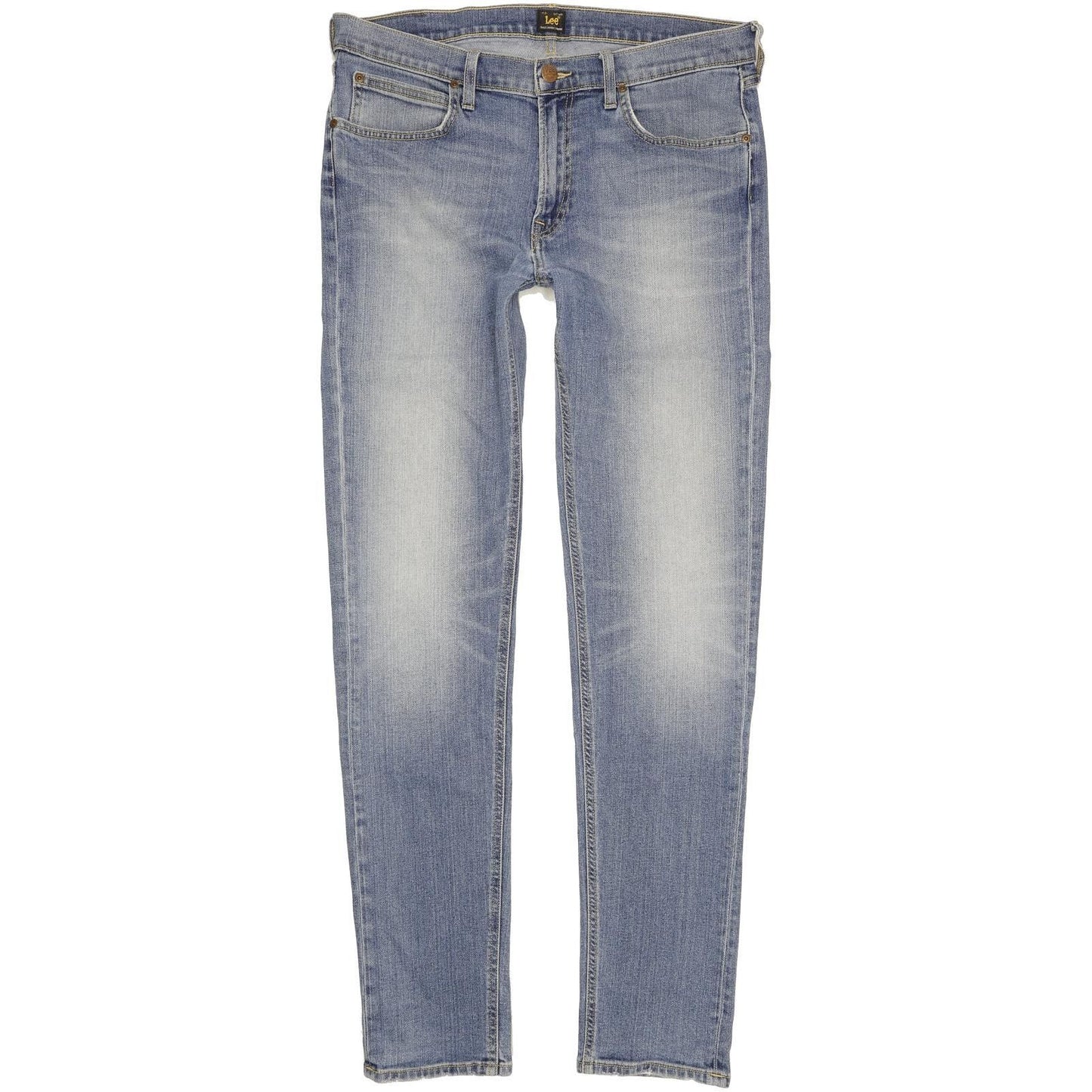 Lee Arvin Men Blue Skinny Slim Stretch Jeans W34 L35