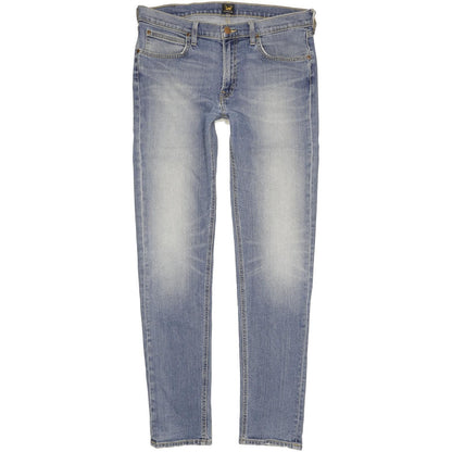 Lee Arvin Men Blue Skinny Slim Stretch Jeans W34 L35