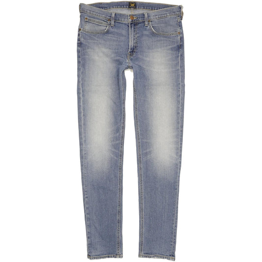 Lee Arvin Men Blue Skinny Slim Stretch Jeans W34 L35