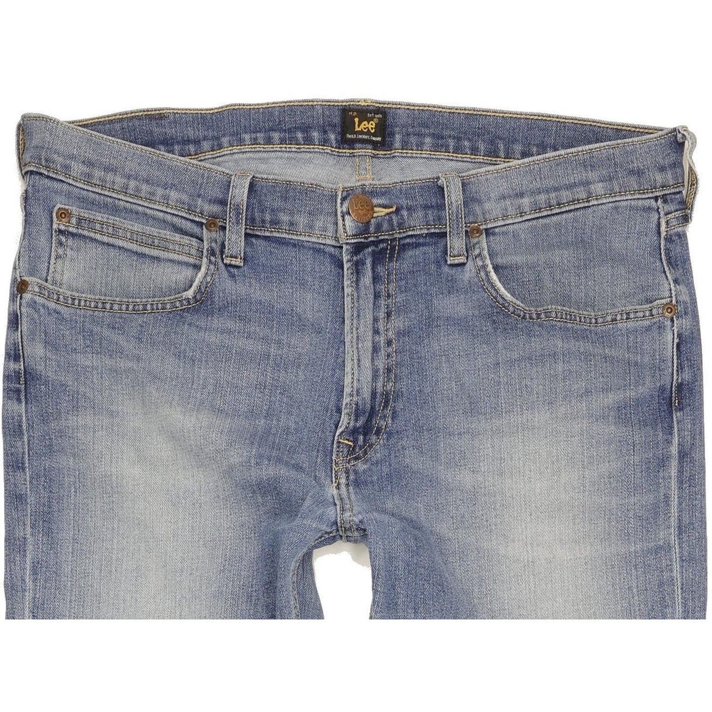 Lee Arvin Men Blue Skinny Slim Stretch Jeans W34 L35