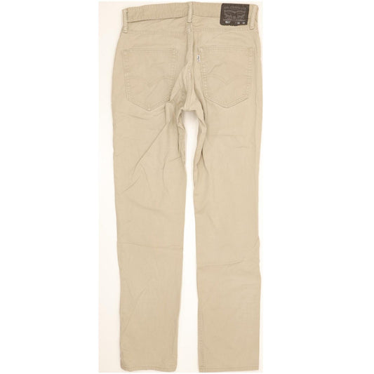 Levi's 511 Men Beige Straight Slim Stretch Jeans W32 L31