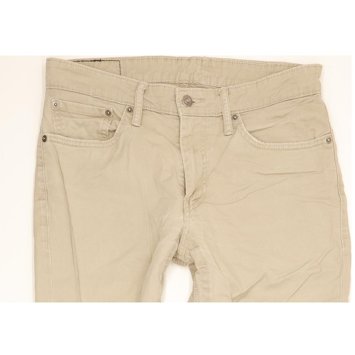 Levi's 511 Men Beige Straight Slim Stretch Jeans W32 L31