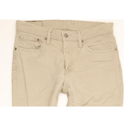 Levi's 511 Men Beige Straight Slim Stretch Jeans W32 L31