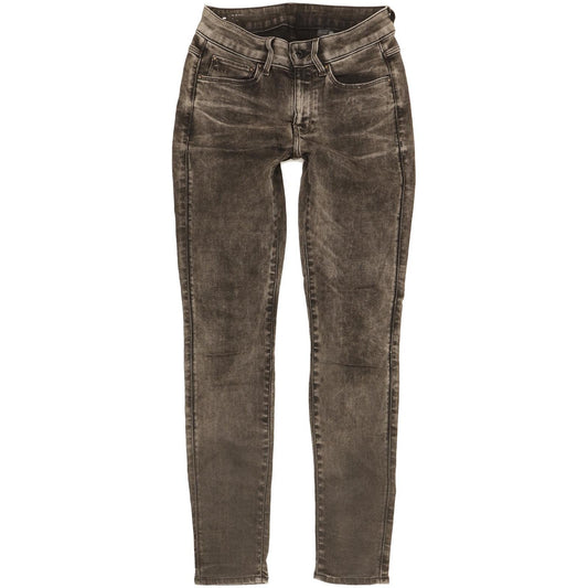 G-Star 3301 Women Charcoal Skinny Slim Stretch Jeans W26 L30