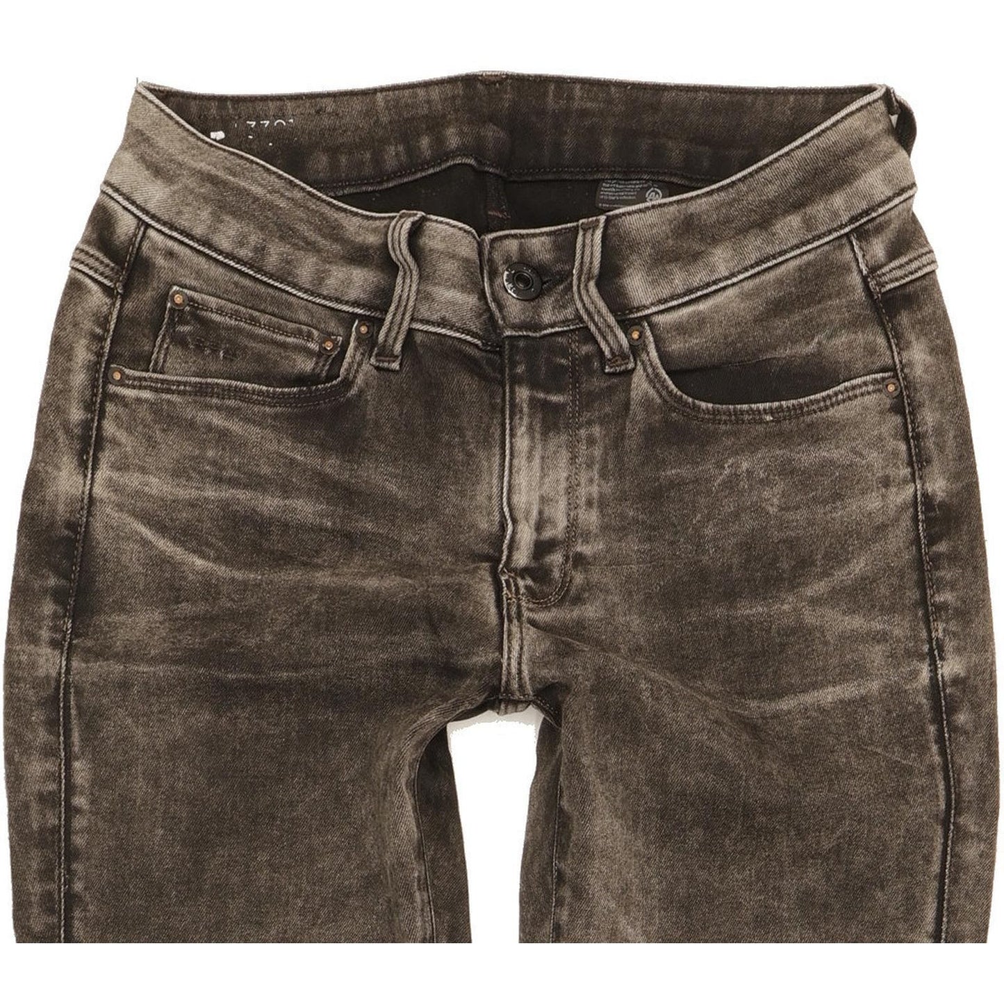 G-Star 3301 Women Charcoal Skinny Slim Stretch Jeans W26 L30
