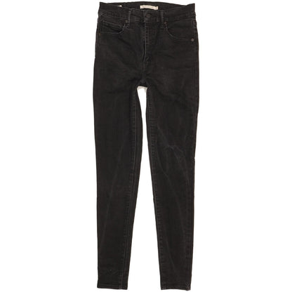 Levi's Mile Black Skinny Slim Stretch Jeans High Waisted W28 L30