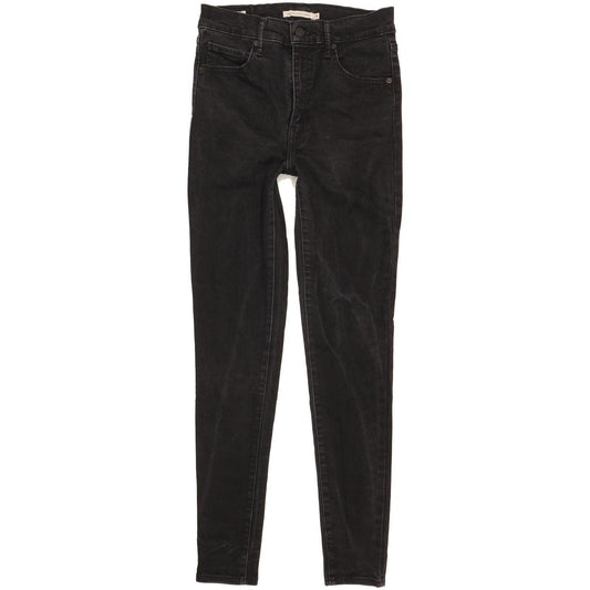 Levi's Mile Black Skinny Slim Stretch Jeans High Waisted W28 L30
