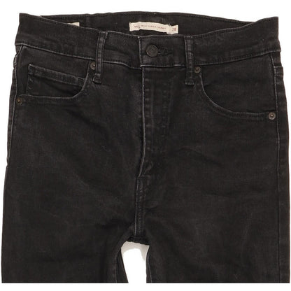 Levi's Mile Black Skinny Slim Stretch Jeans High Waisted W28 L30