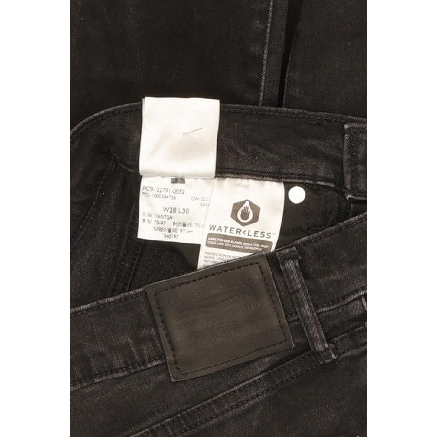 Levi's Mile Black Skinny Slim Stretch Jeans High Waisted W28 L30