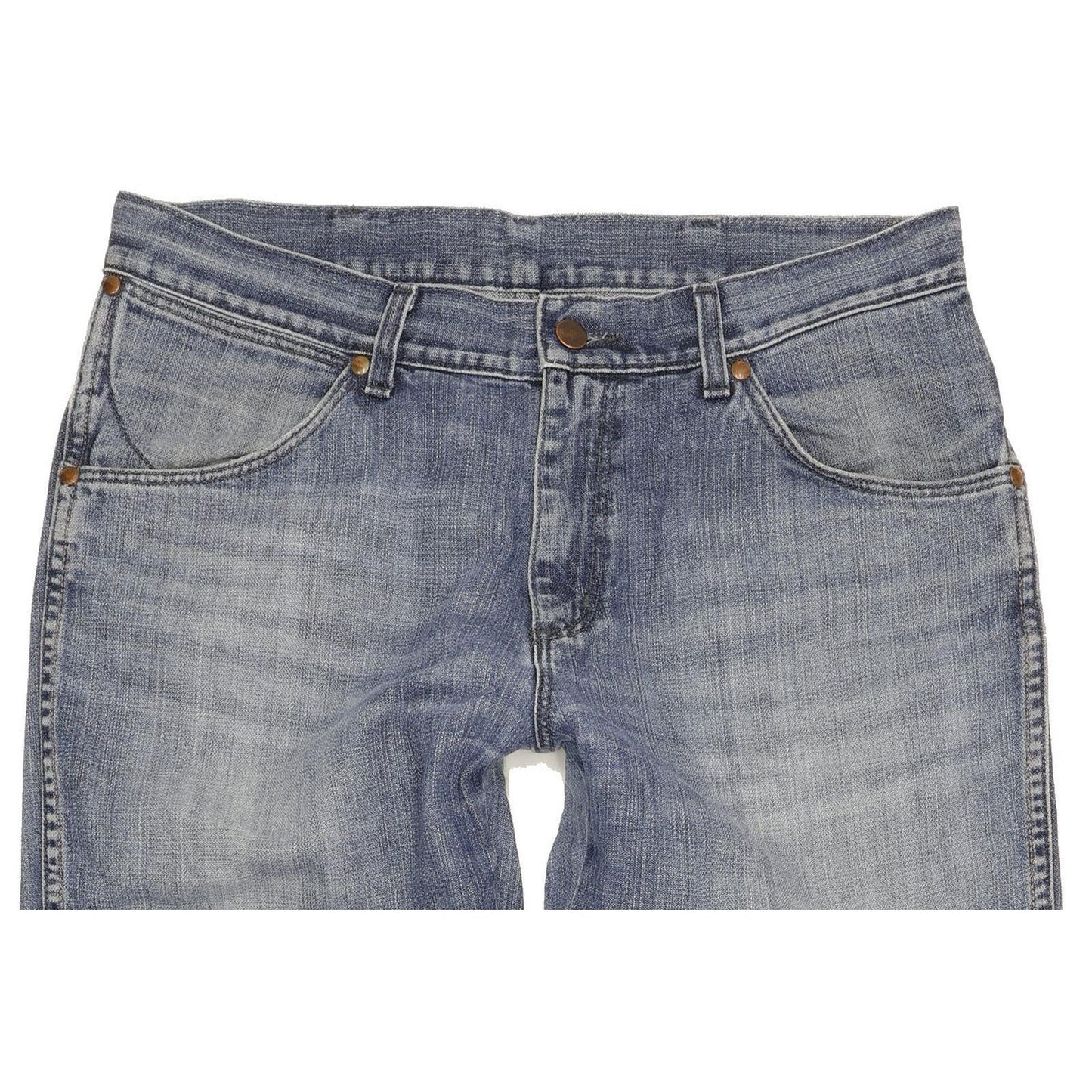 Wrangler Alaska Men Blue Straight Regular Jeans W33 L34