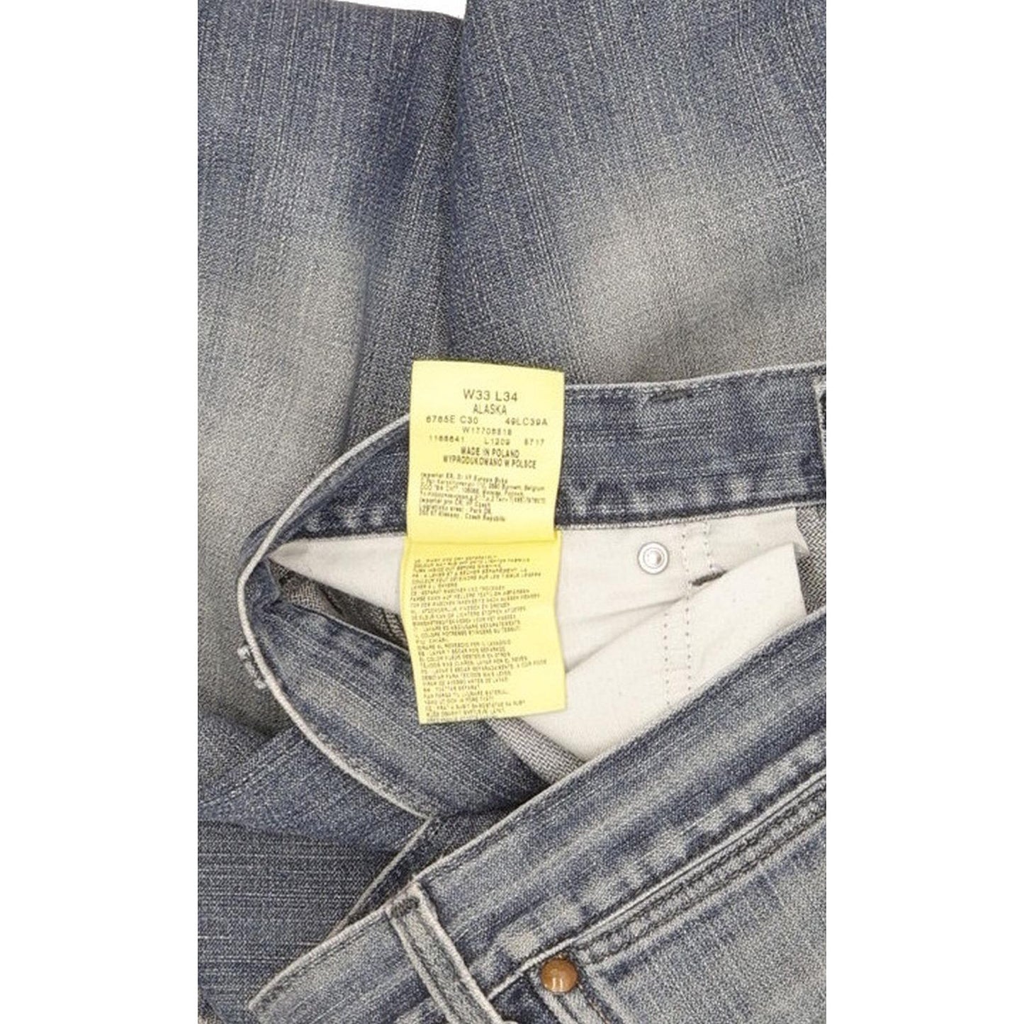 Wrangler Alaska Men Blue Straight Regular Jeans W33 L34
