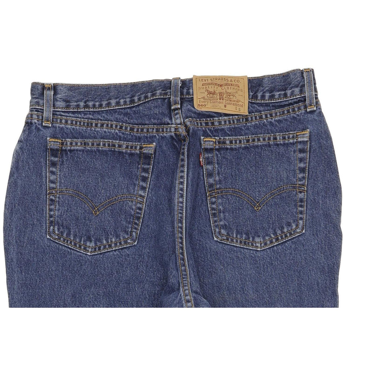 Levi's 560 Made in USA Blue Wide-Leg Loose Mom Jeans High Waisted W32 L30