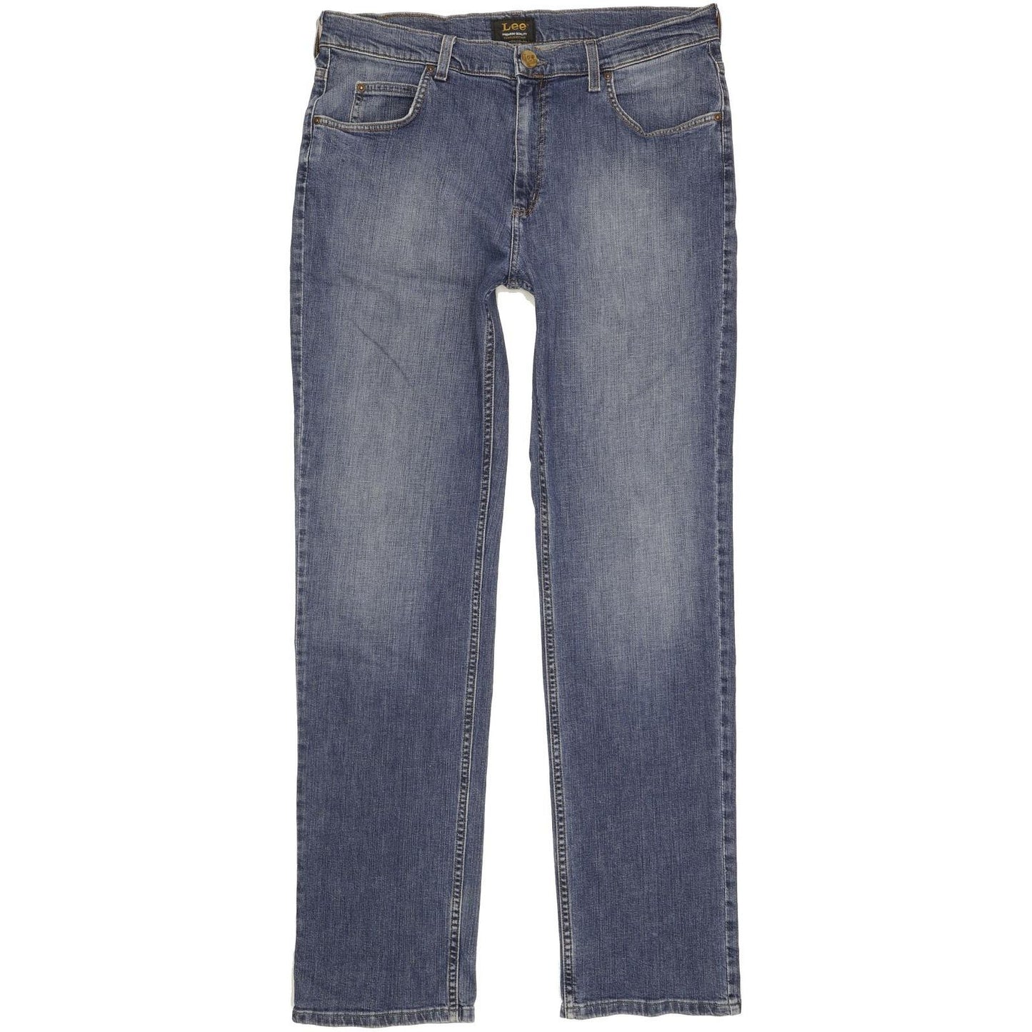 Lee Chicago Men Blue Straight Regular Stretch Jeans W34 L33