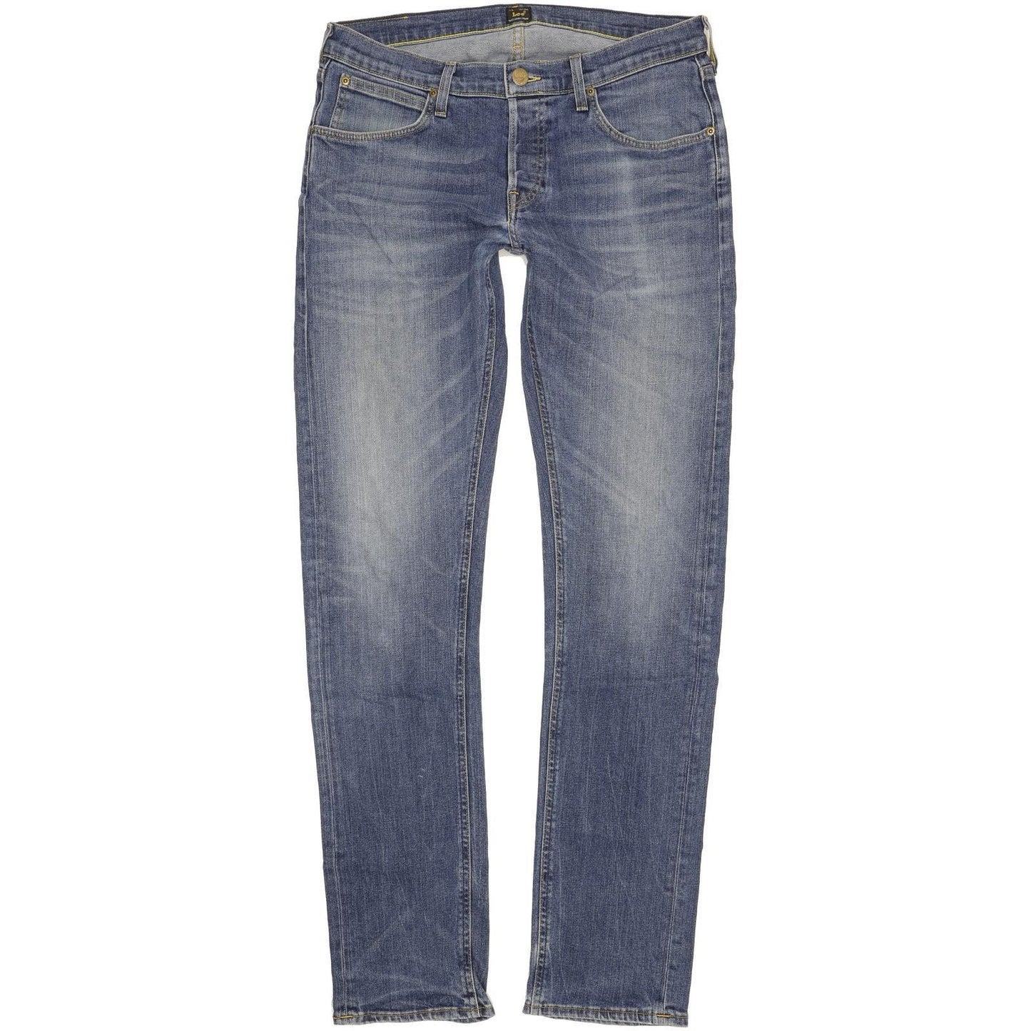 Lee Daren Men Blue Straight Slim Stretch Jeans W33 L36