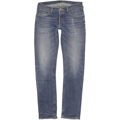 Lee Daren Men Blue Straight Slim Stretch Jeans W33 L36
